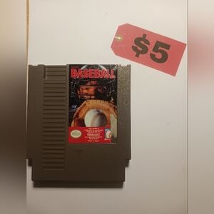 NES Tecmo Baseball 1989 Video Game Retro Vintage
